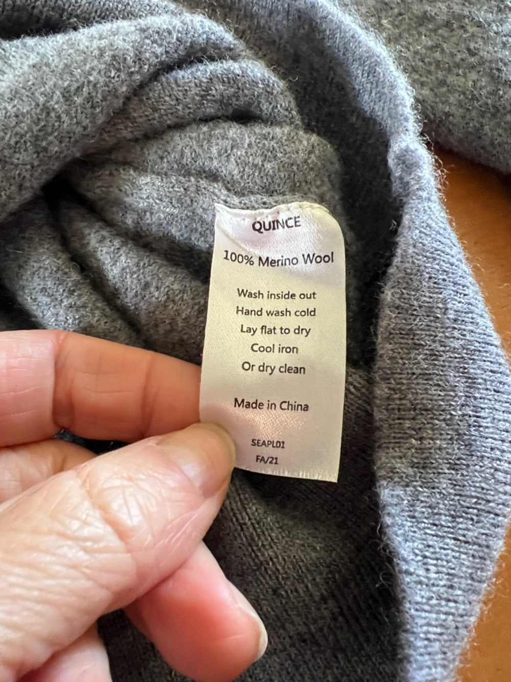 Wool Quince Gray Women's Sweater